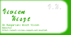 vivien wiszt business card